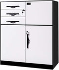 Office File Cabinet Data File Storage Drawer Cabinet Mobile File Cabinet Living Room Bedroom Locker Under Desk Storage(Color:B)