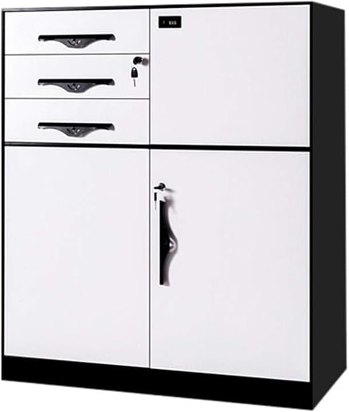 Office File Cabinet Data File Storage Drawer Cabinet Mobile File Cabinet Living Room Bedroom Locker Under Desk Storage(Color:B)