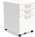 Staples Essentials 3-Drawer Vertical File Cabinet Letter &amp Legal Size Documents Lockable &amp Mobile 21.3 D x 15.6 W x 24.3 H White