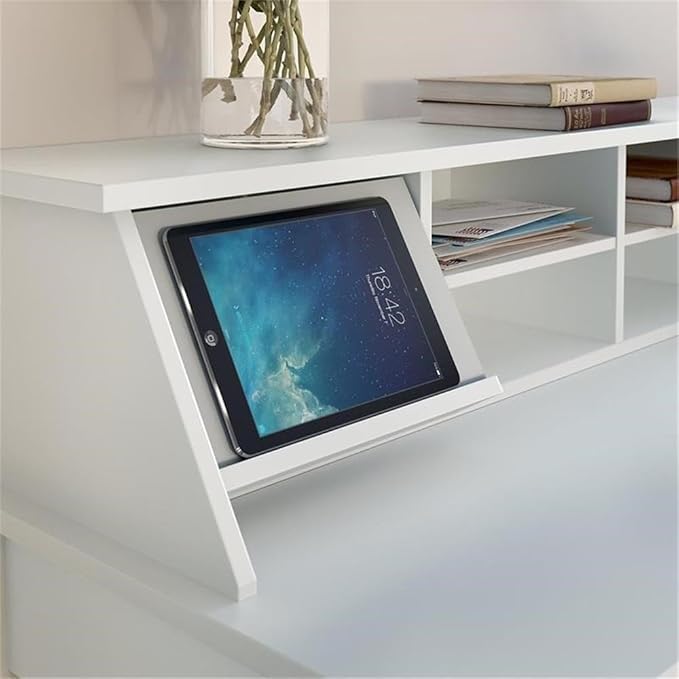 Bush Home Broadview Desktop Organizer in Pure White