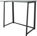 Simple Collapsible Computer Desk Black - Foldable Study Desk Compact Workstation Portable Writing Table - Space-Saving Design for Home Office Dorm Room - (31.5L x 17.72W x 29.33H)