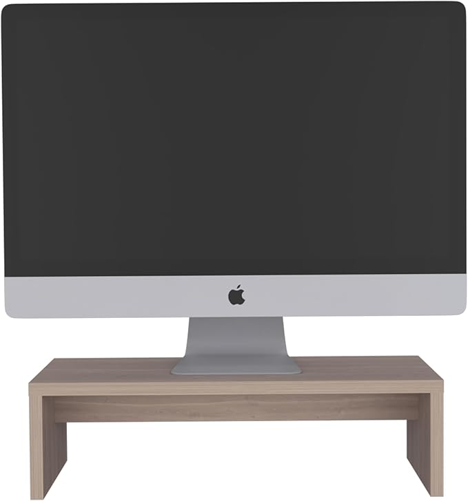 19 Wide Monitor Stand Riser Laptop Stand for Desk Laptop Riser Desk Organizer for Monitor Computer Stand for Laptop PC Printer for Home Office Light Gray