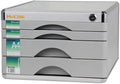 File Cabinet Aluminum Alloy with Lock Office Desktop Storage Cabinet Desktop Drawer File Cabinet