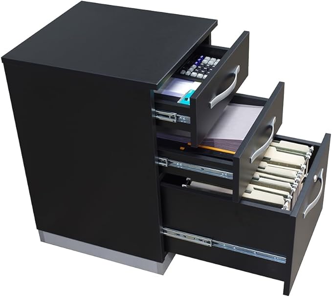 NBF Office File Cabinet with Locking Drawers Modern Wood Storage