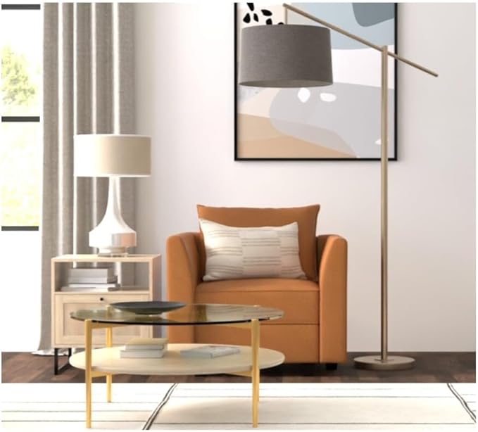 Naomi Home Elizabeth Modern DIY Collection Caramel/Air Leather/Accent Chair