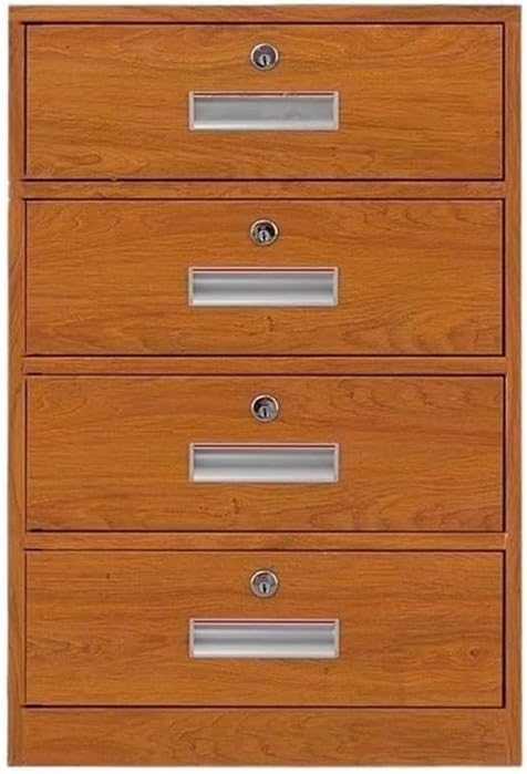 Office Storage File Cabinet Filing Cabinet Small Short Cabinet with Locking Drawer Under The Desk Activity Cabinet 4 Drawer Data Office Cabinet Bedside Small Cabinet TinBrownOne Size
