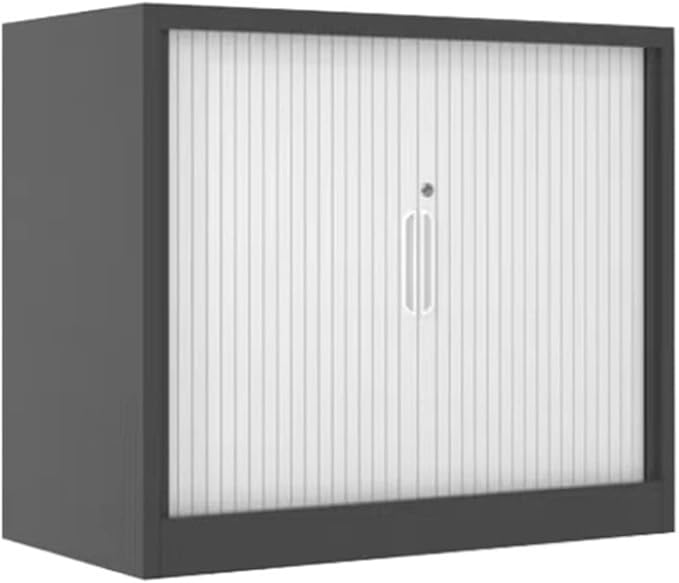 Filing Cabinet Sliding Roll Door Cabinet Tin Cabinet Office Filing Cabinet Filing Cabinet Financial Credentials Data Cabinet Storage Low Cabinet File Storage CabinetsD760 * 900mm1.2mm