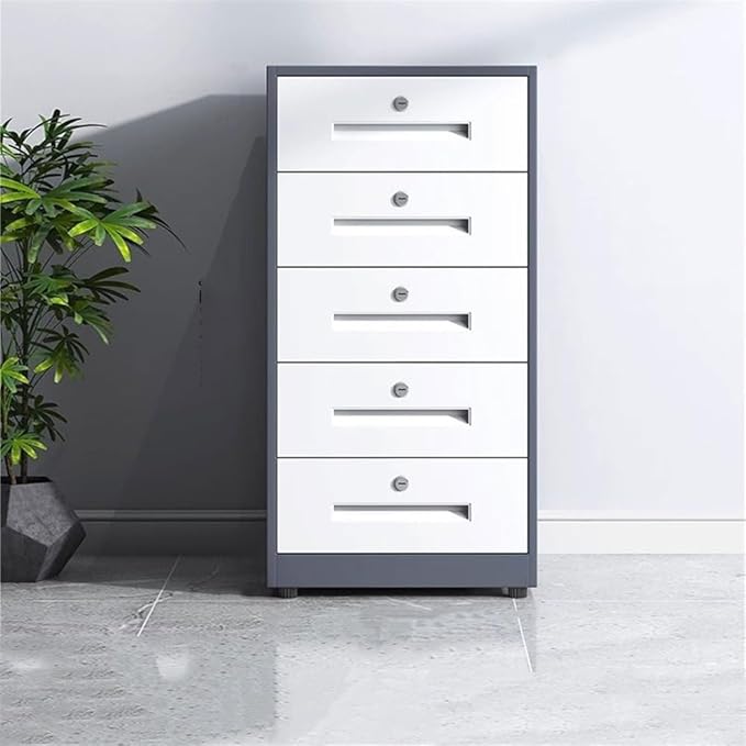 File Cabinet/Printer Stand Steel Home Chest of Drawers Office Increased Capacity Multifunctional Storage Cabinet File Data Office Cabinet Filing Cabinet for Home Office(Gris)