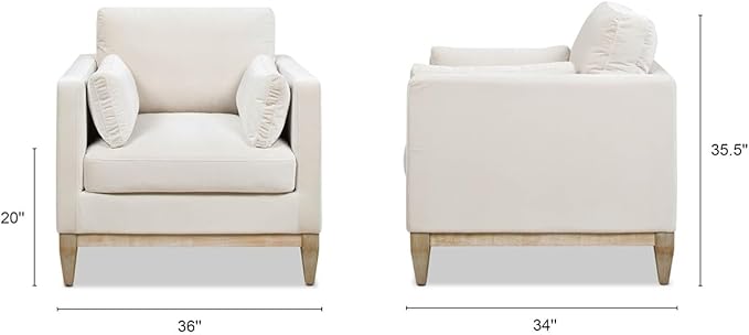 Jennifer Taylor Home Knox Modern Upholstered Comfortable Living Room Chair