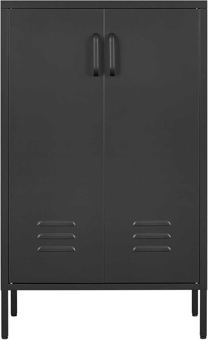 Suitable for Steel Storage cabinets in Living Rooms Kitchens and bedrooms 2 Door Miscellaneous Storage Cabinet Garage Tool Storage Cabinet and Office File Cabinet2 Movable partitions