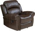 Christopher Knight Home GDFStudio Christopher Knight Home Gavin Faux Leather Gliding Recliner Dark Brown