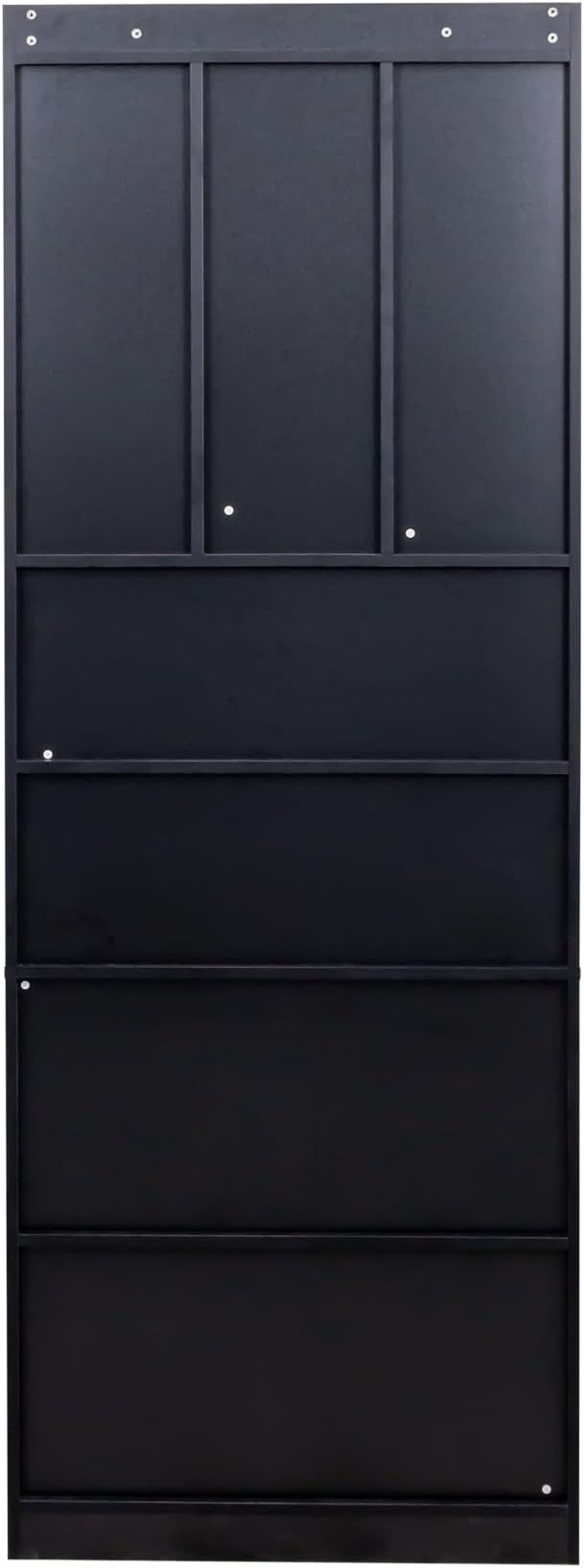 L-Shaped Corner Computer Desk for Home Office or Study Desk Study Modern Style Table with Drawers Bookshelf &amp 2-in-1 L-Shaped Design Large Working SpaceBlack