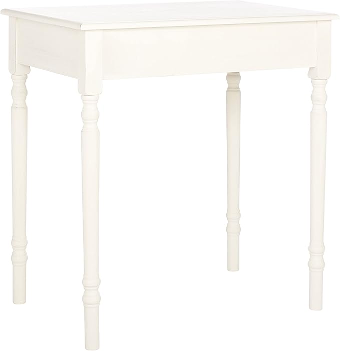 SAFAVIEH Home Collection Arina Distressed White 1-Drawer Computer Table Office Desk