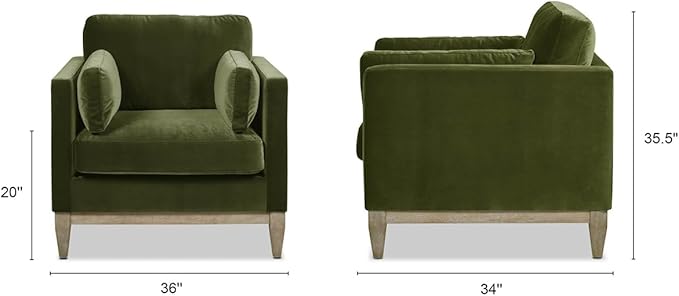 Jennifer Taylor Home Knox Modern Upholstered Comfortable Living Room Chair