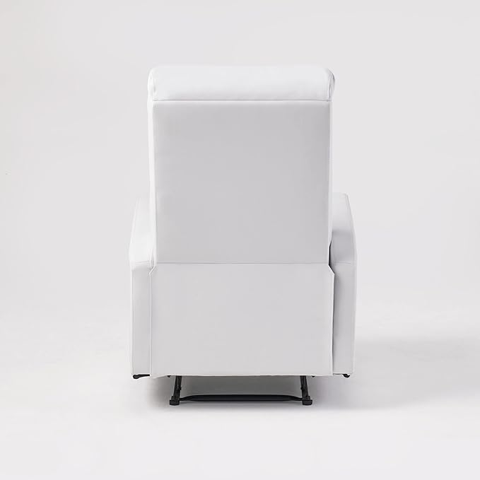 Christopher Knight Home Samedi PU Recliner White 26.25D x 37.25W x 40H in