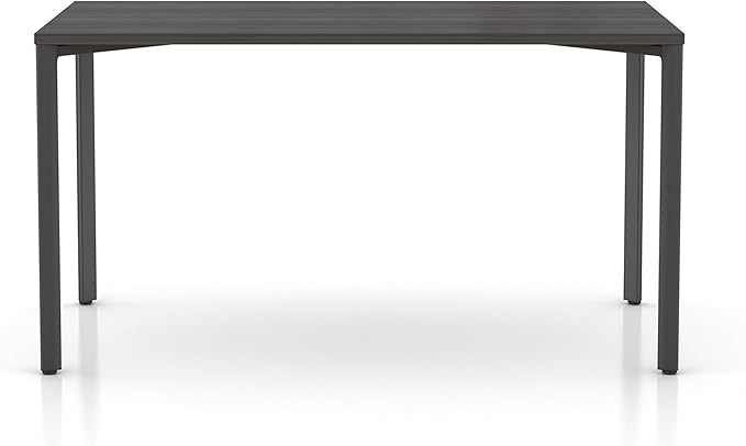 Laura Davidson Furniture Hudson Executive Desk Minimalist Commercial-Grade Computer Desk Writing Desk for Home Office Modern Desk (Dark Grey Top with Graphite Legs)