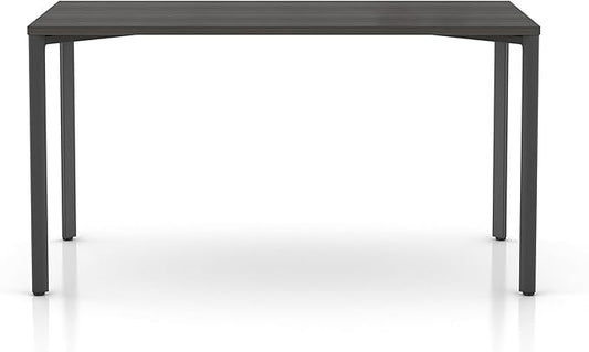 Laura Davidson Furniture Hudson Executive Desk Minimalist Commercial-Grade Computer Desk Writing Desk for Home Office Modern Desk (Dark Grey Top with Graphite Legs)