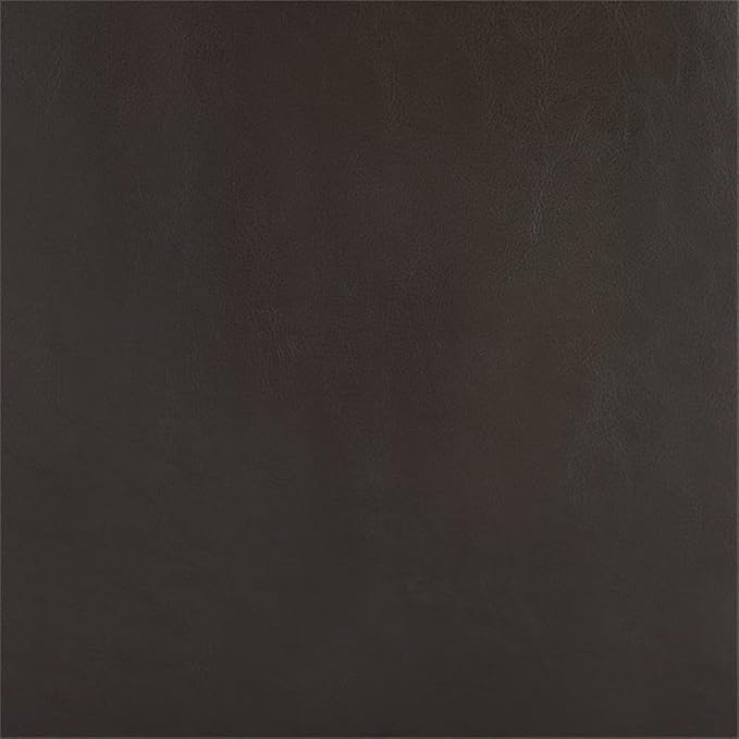Pemberly Row Contemporary Faux Leather Barrel Club Chair Brown Finish Rubberwood Frame Upholstered Vinyl Flared Armrests Arching Backrest 28.25W x 25.5D x 33H Accent Chair for Living Room