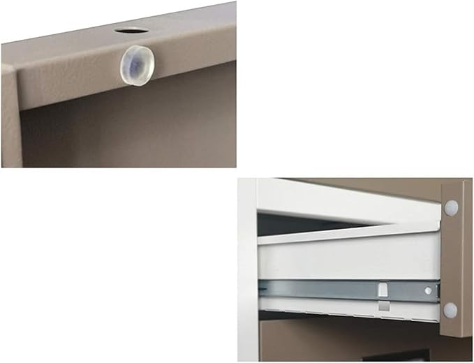 File Cabinet Glass Sliding Door File Cabinet with Lock File Cabinet Information Cabinet Under Desk Storage(Color:B)