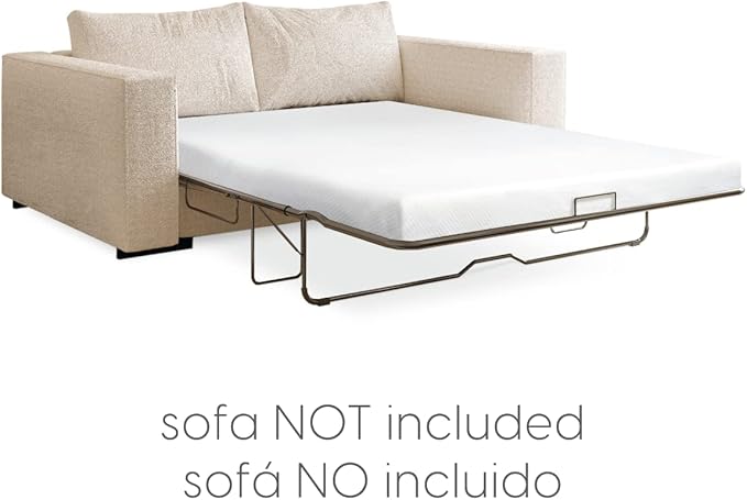 Milliard 4.5 Inch Memory Foam Replacement Mattress with Breathable Waterproof and Washable Cover for Full Size Sleeper Sofa and Couch Beds (Sofa Not Included) - Full