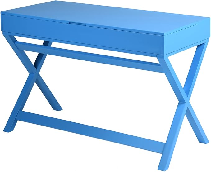 Lift Desk with 2 Drawer Storage Computer Desk with Lift Table Top Adjustable Height Table for Home Office Living RoomBlue