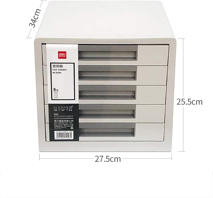 Filing CabinetsFile Shelves for Desk File Cabinet 4-layer Drawer Plastic Desktop File Cabinet Lock-free Office Data Storage Box Household Large-capacity Storage Cabinet Fully Assembled ( Color :