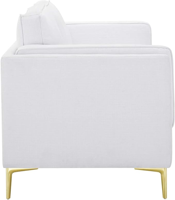 Modway Kaiya Upholstered Fabric Sofa 33.5 x 71 x 32 White