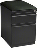 Hirsh 20-in Deep Mobile Pedestal File 2-Drawer Box/File. Black Cushion. Charcoal