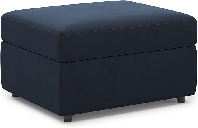 Belffin Velvet Storage Ottoman Module for Modular Sectional Sofa Armrest Module for Sectional Sleeper Sofa Bed Blue