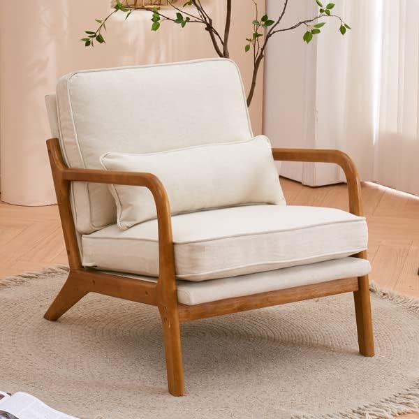 Living Room Chairs Reading Room Waiting RoomOffice Guest Reception Chairs Waiting Room Chairs Modern Lobby Sofa ChairsOffice Guest ChairVisitor Guest (Beige) 65 x 75 x 81cm