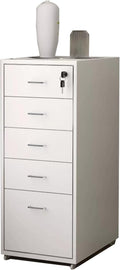 File Cabinet Under Desk Drawer Cabinet Office Locking Storage Cabinet Iron Data File Storage Cabinet (Color : White)