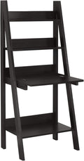 Monarch Specialties Tryy Ladder Desk - Bookcase - Wall Bookshelf - Stand Shelf 61H Cappuccino