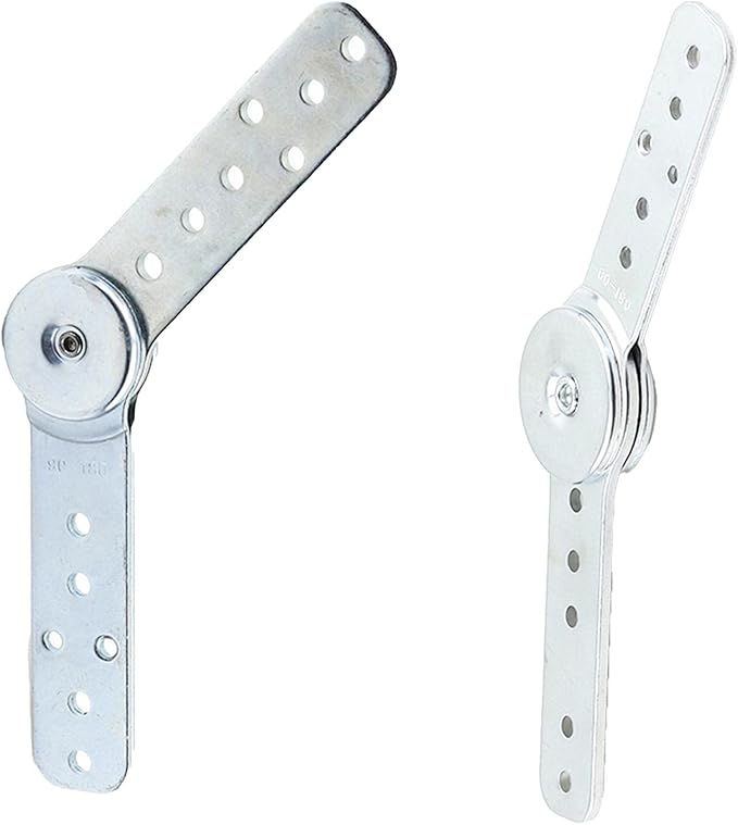 2pcs Furniture Hinge Ratchet Folding Connecting Hinges for Sofa Armrest Headrest Angle Adjuster (24.5 * 4 * 1cm)