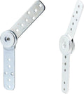 2pcs Furniture Hinge Ratchet Folding Connecting Hinges for Sofa Armrest Headrest Angle Adjuster (24.5 * 4 * 1cm)