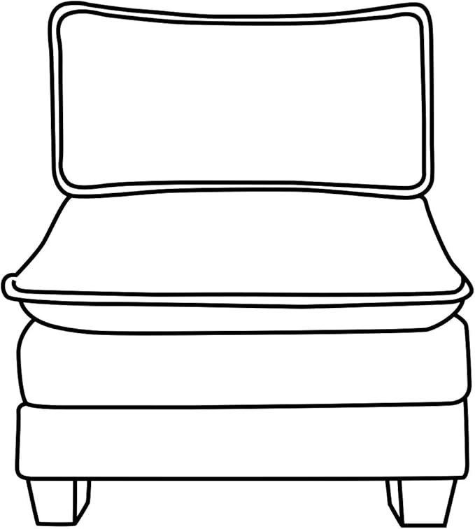 VINGLI Cloud White/Cream Middle Single Chair
