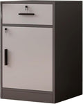 File Cabinet Side Cabinet Floor Storage Cabinet with Lock Low Cabinet Drawer Office Cabinet Data Cabinet Under Desk Storage(Color:A)