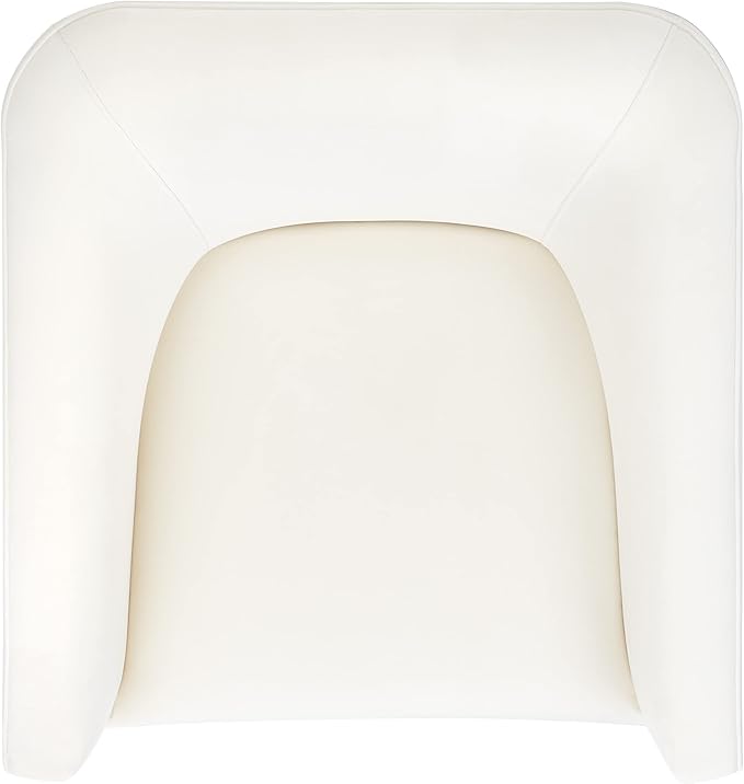 SAFAVIEH Home Collection Birdie Cream Velvet Accent Swivel Chair (Fully Assembled)