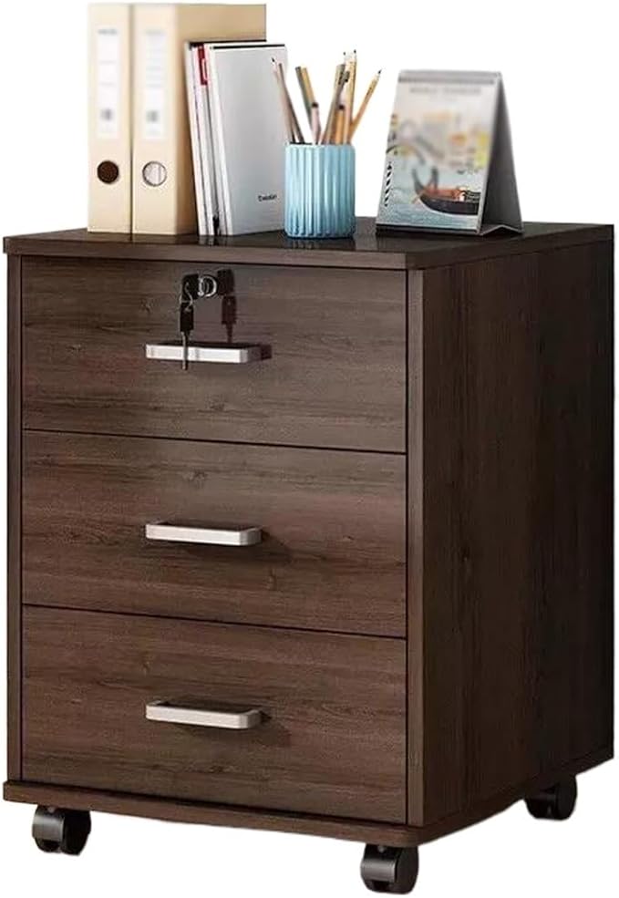 File Cabinet Under Desk Storage Cabinet Sideboard Drawer Cabinet Office Data Cabinet with Lock Storage Cabinet (Color : A)