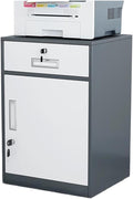 File Cabinet Under Desk with Locking Drawer Cabinet File Information Cabinet Tin File Cabinet (Color : Grey)