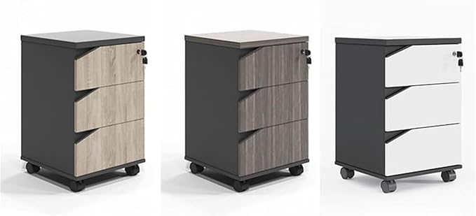 File Cabinet Under Desk Lockable Office Storage Cabinets(B)