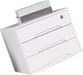 Wooden Desktop File Cabinet Organizer with Drawers for Monitor Stand and Printer Platform