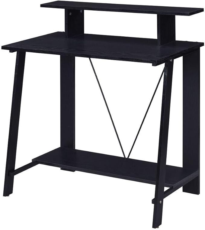 Maykoosh Black Writing Desk - Modern Computer Table for Home Office