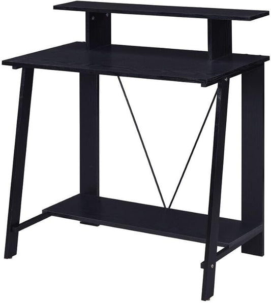 Maykoosh Black Writing Desk - Modern Computer Table for Home Office