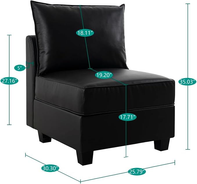 Naomi Home Elizabeth DIY Collection Black/Air Leather/Middle
