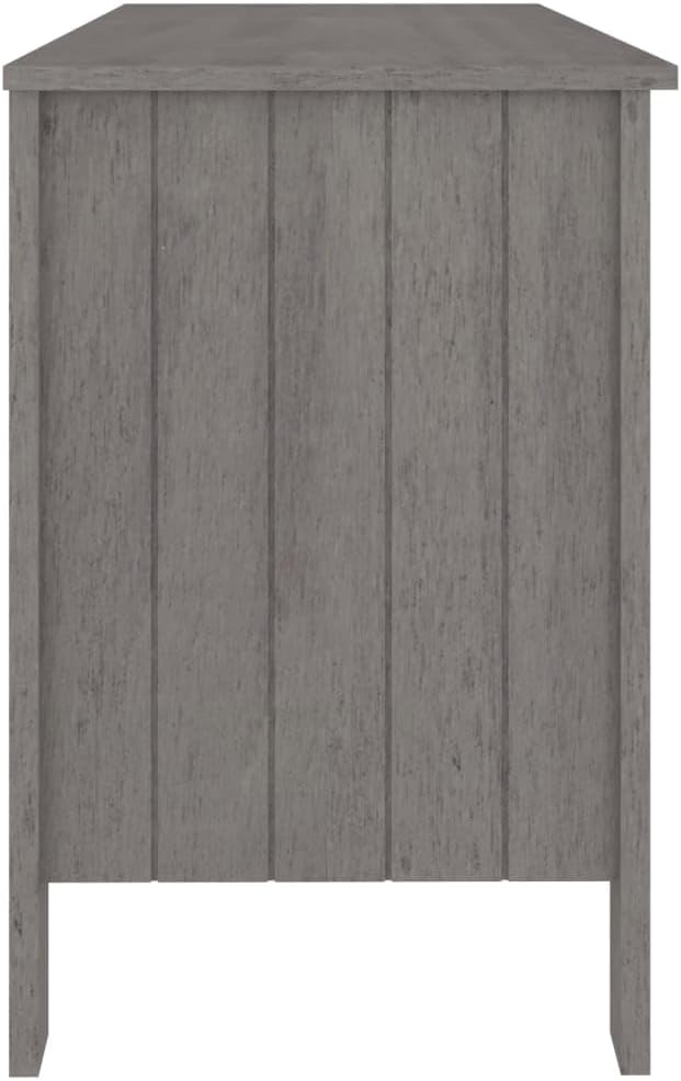 Wooden Writing Computer Desk Home Office Desk Writing Study Table for Bedroom Console Table for Living Room Light Gray 44.5x19.7x29.5 (Style O) -AA