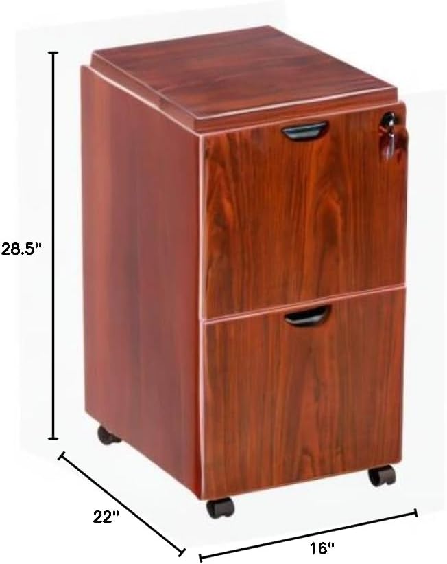 Boss Office Products N149-C Mobile Pedestal in Cherry