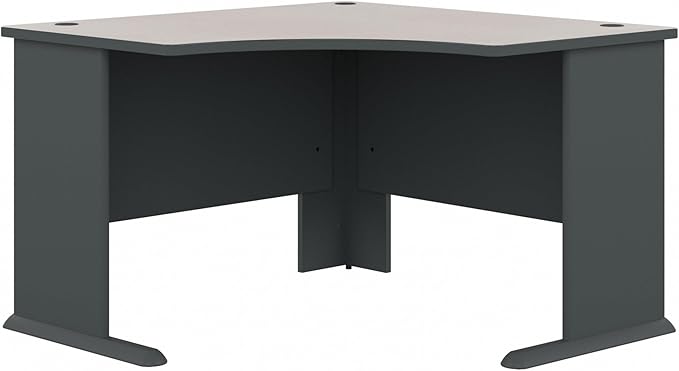 Bush Business Furniture Series A 48W Corner Desk in Slate and White Spectrum