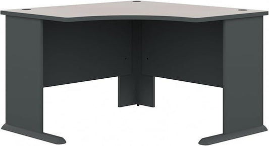 Bush Business Furniture Series A 48W Corner Desk in Slate and White Spectrum