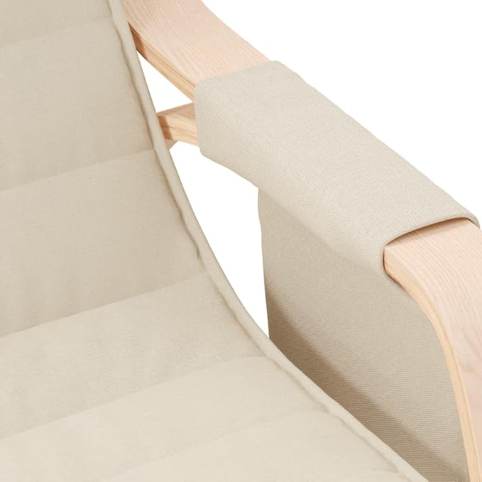 vidaXL Rocking Chair Cream