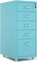File Cabinet Cabinet Under Desk Cabinet with Lock Mobile Drawer Cabinet 3/5 /6/8 Drawers Storage Data Cabinet (Size : 5F)
